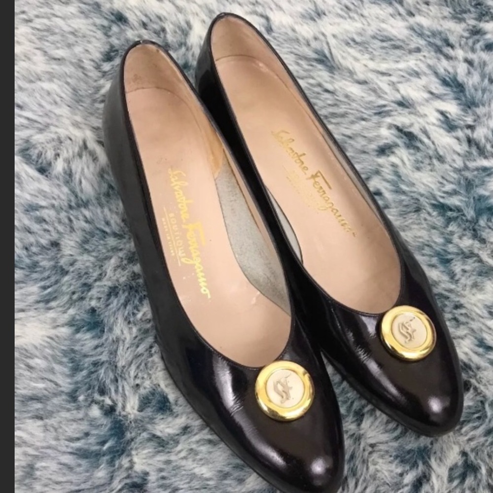 ,Salvatore Ferragamo Black shoes,sz 8.5
